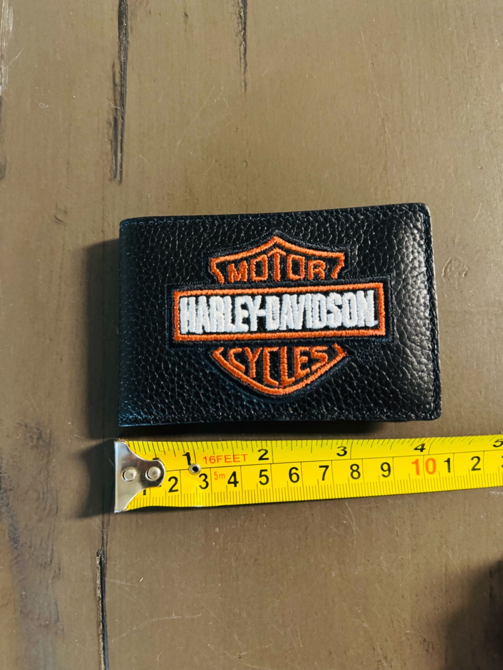Harley-Davidson Black leather Bar & Shield  card  case wallet